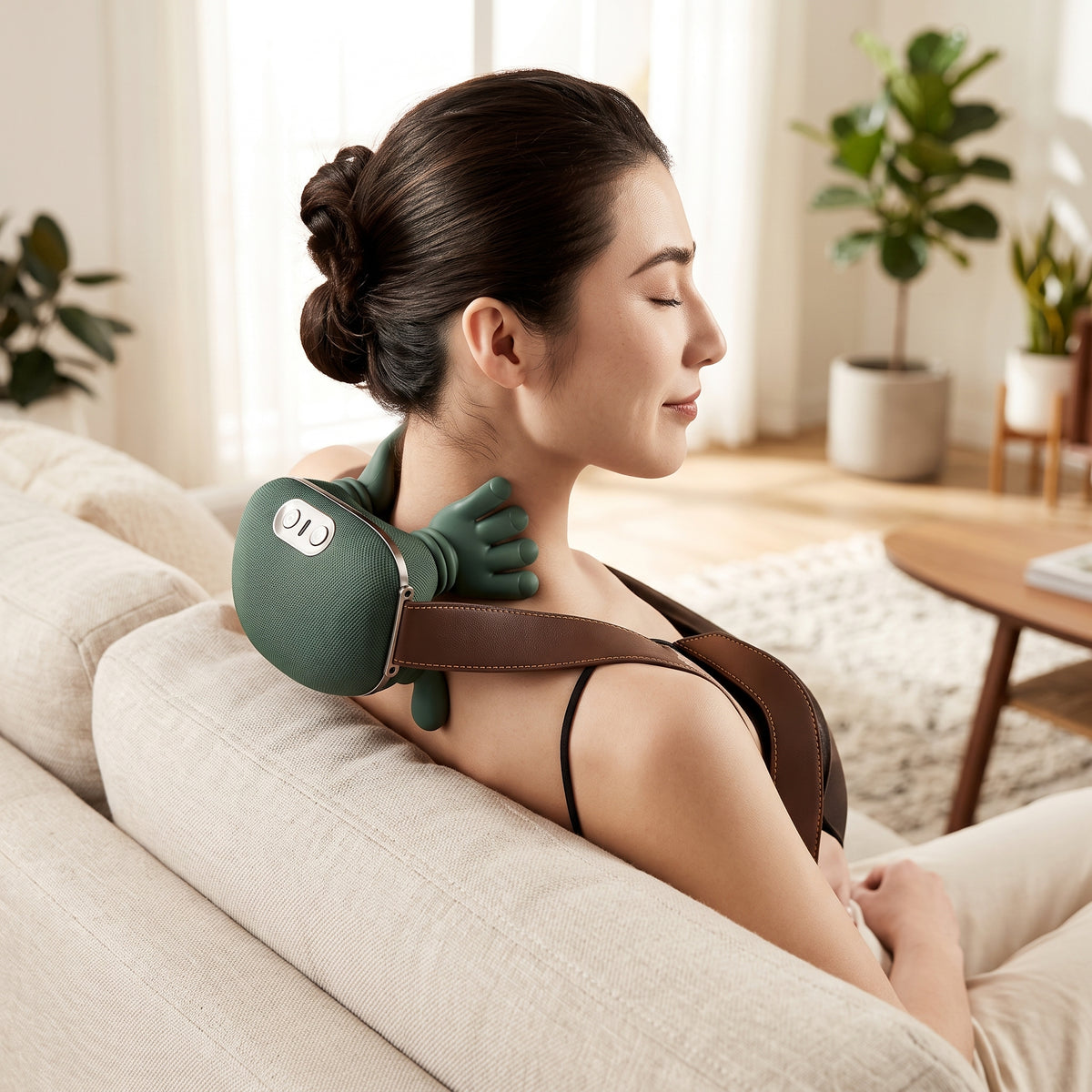 FlexEase en uso sobre hombro y cuello